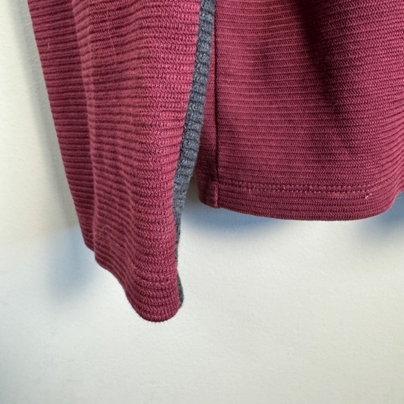 Calvin Klein Men's Burgundy Shawl Collar‎ Long Sleeve Sweatshirt Size Large - Picture 2 of 16